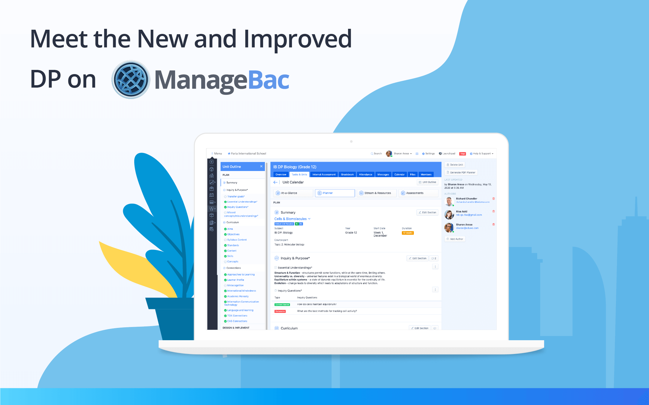 Meet The New And Improved DP On ManageBac - ManageBac | IB Curriculum ...