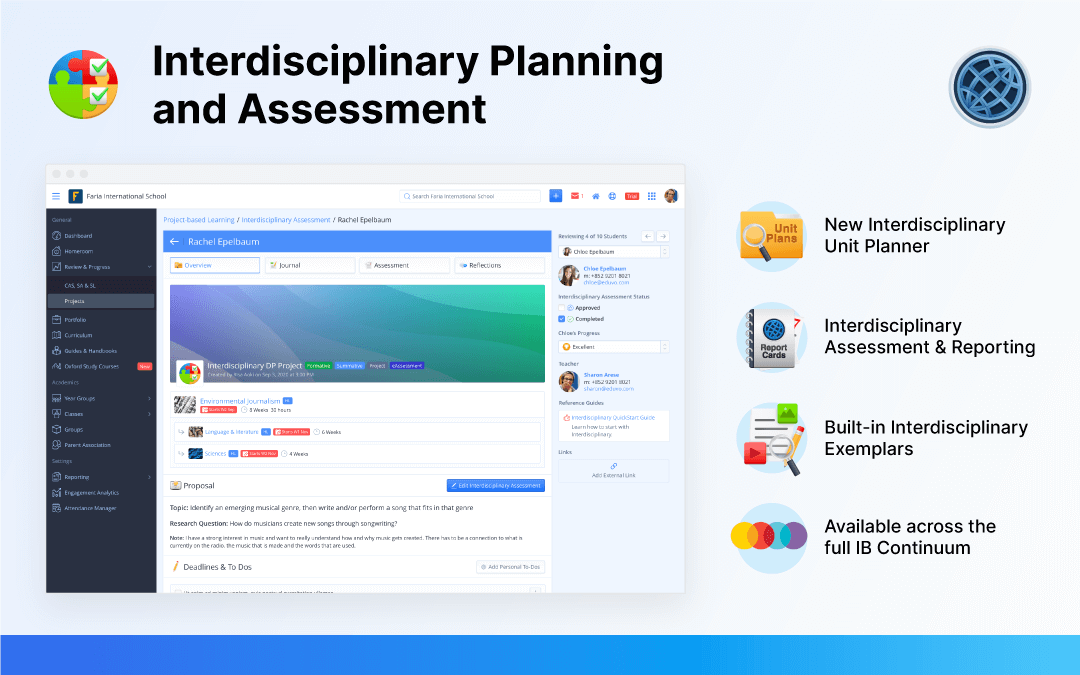 Interdisciplinary Planning and Assessment - ManageBac | IB Curriculum